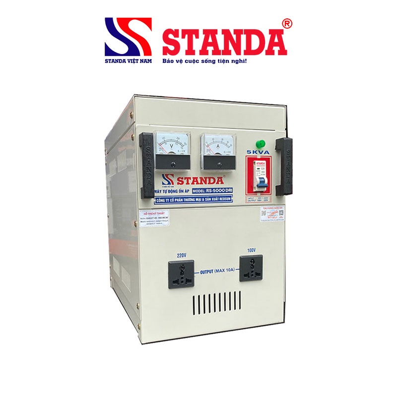 ỔN ÁP STANDA 5KVA DRI (50V-250V) CHĨNH HÃNG CAO CẤP ĐỦ CÔNG SUẤT, BỀN BỈ