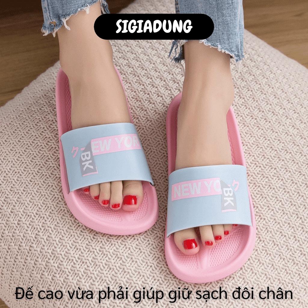 [SGD] Dép Quai Ngang Unisex - Dép Mang Trong Nhà, Văn Phòng, Đi Chơi New Yor Chống Trượt 7784