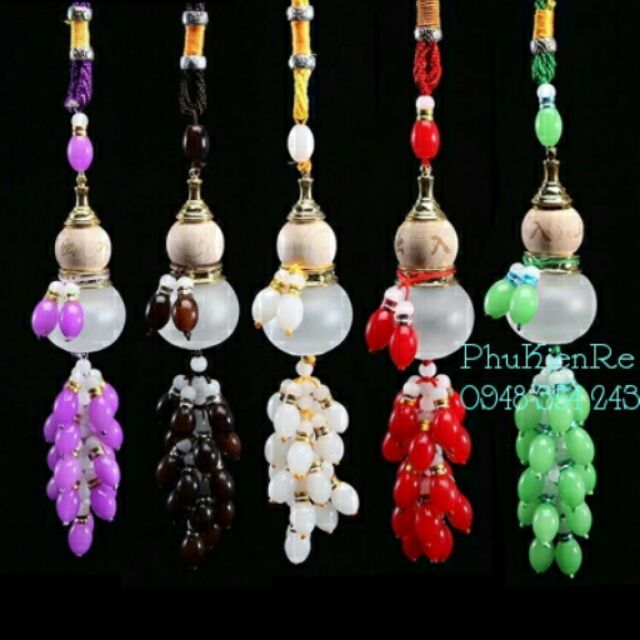 Móc Khóa Hồ Lô Đá Phong Thủy May Mắn