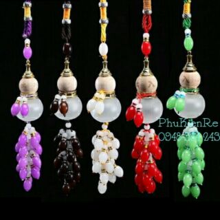 Móc khóa hồ lô đá phong thủy may mắn