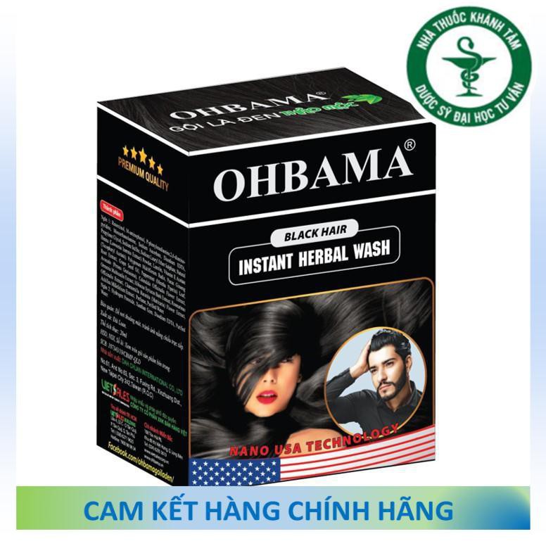 ! ! [Mẫu mới] Dầu gội nhuộm tóc GỘI LÀ ĐEN OHBAMA / OBAMA [Gói 20ml]