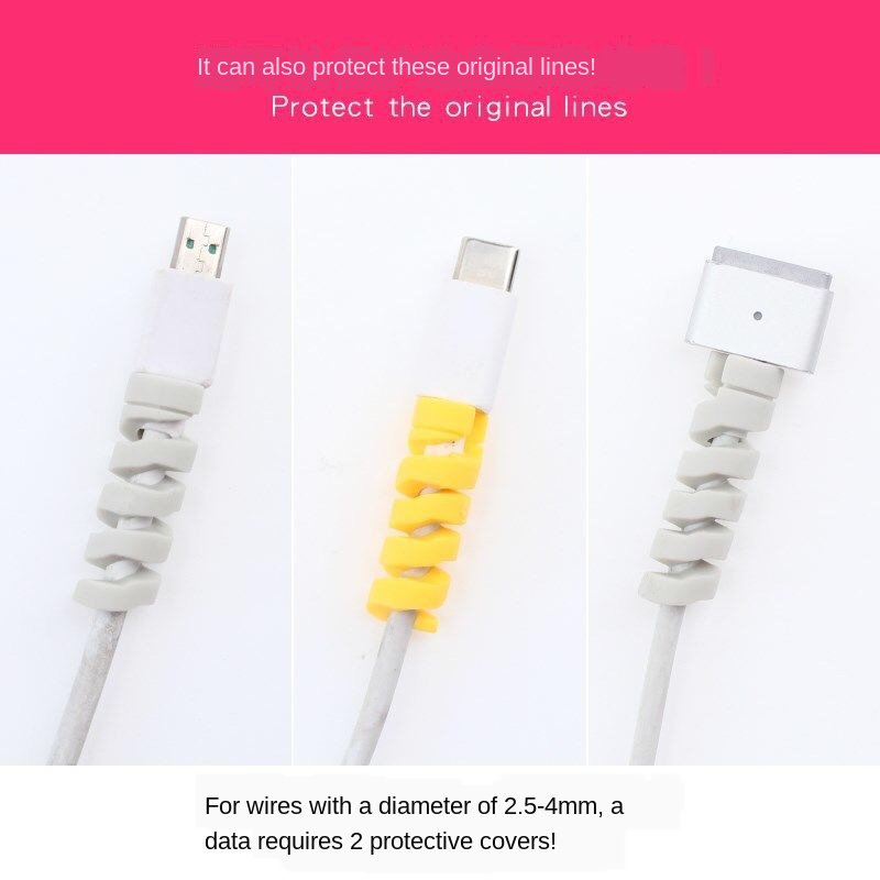 Phụ Kiện Bảo Vệ Dây Cáp Sạc Chống Đứt Tiện Dụng Màu Sắc Ngẫu Nhiên