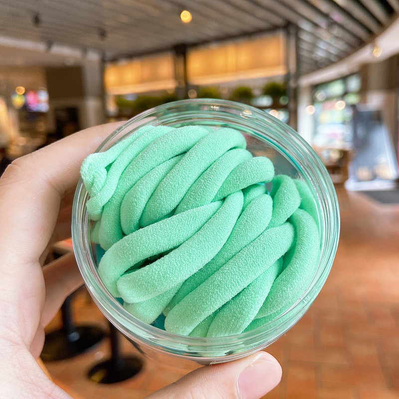 Bộ 50 Dây Thun Buộc Tóc Đầy Màu Sắc Tự Chọn Xinh Xắn Tiện Dụng