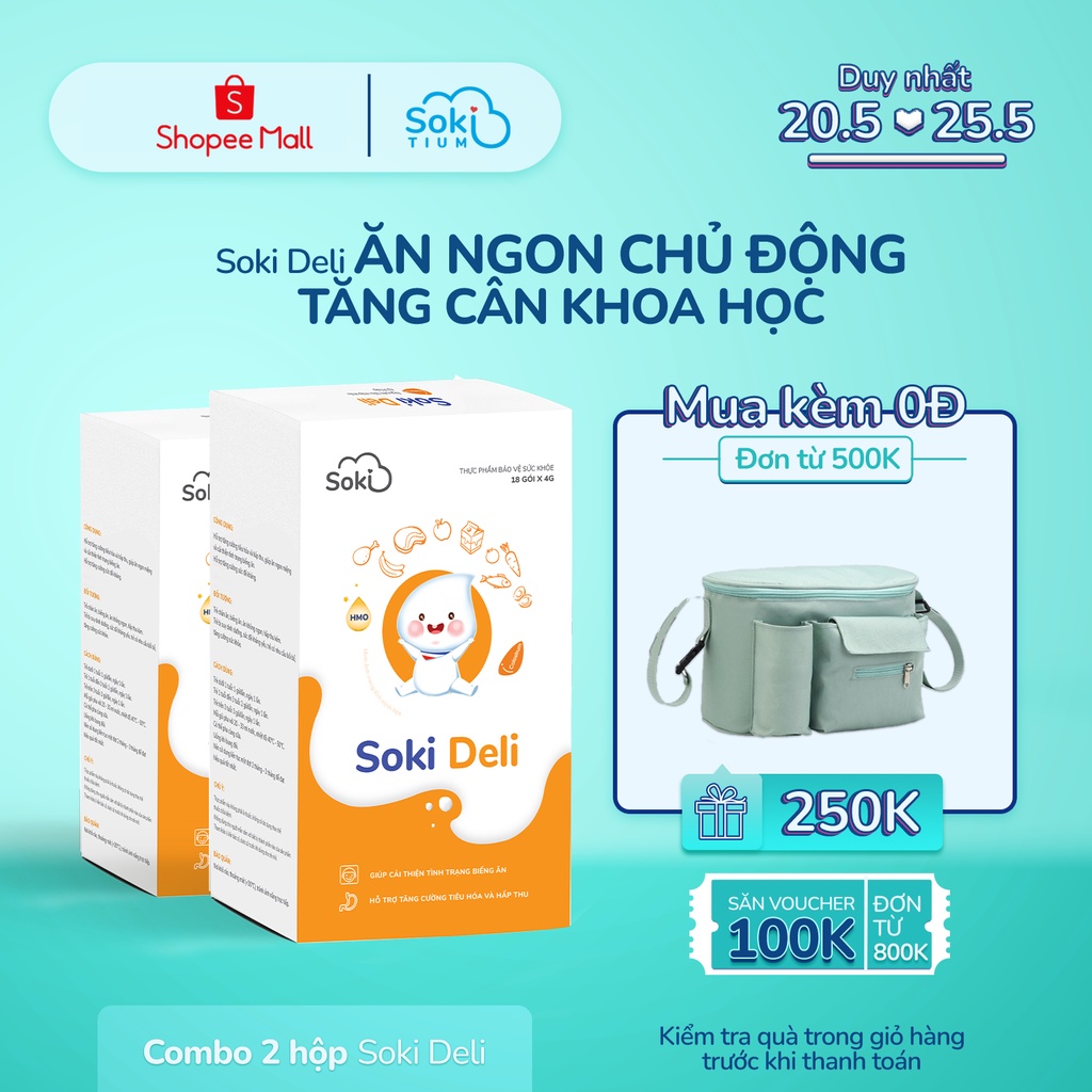 COMBO 2 HỘP SOKI DELI - ĂN NGON HẾT ỐM, BỨT TỐC TĂNG CÂN