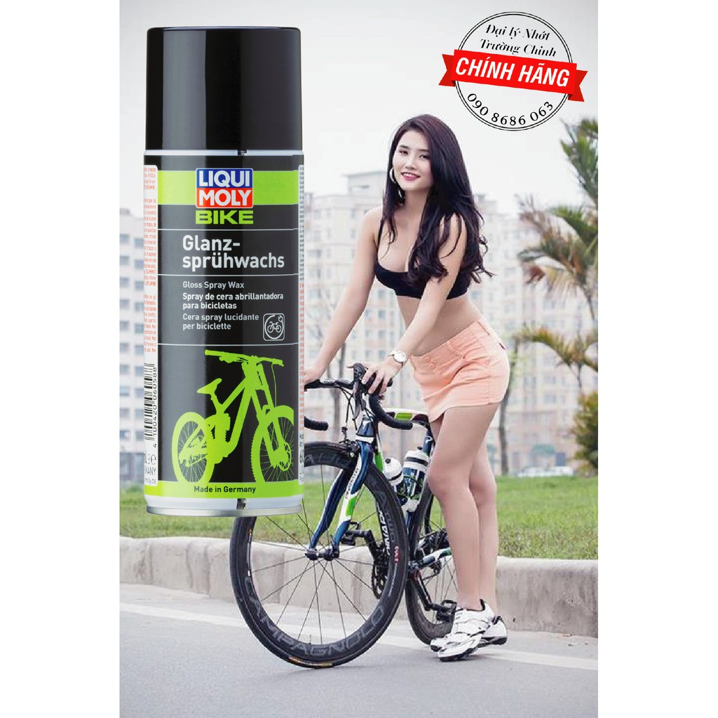 Sáp đánh bóng sơn xe đạp Moly Liqui Bike Gloss Spray Wax 400ml 6058