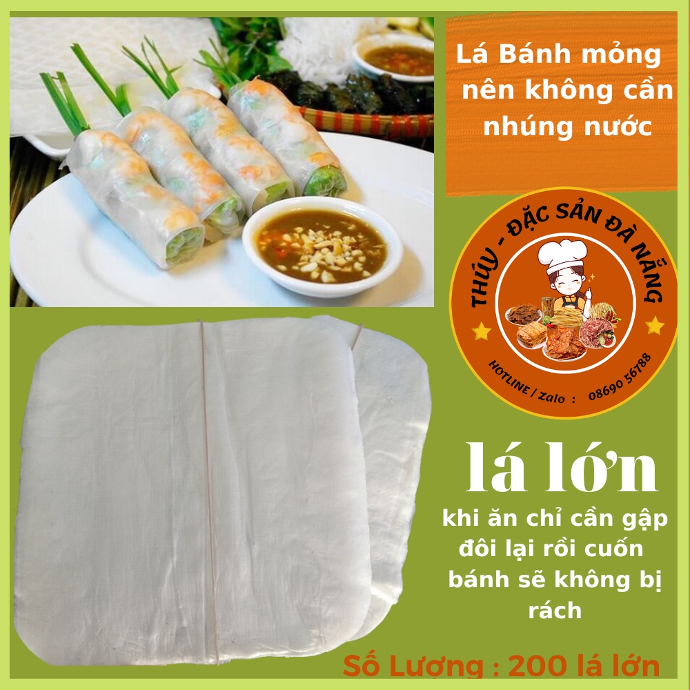 Bánh tráng phơi sương mỏng mềm dai dẻo dùng cuốn thịt gỏi cá bánh xèo