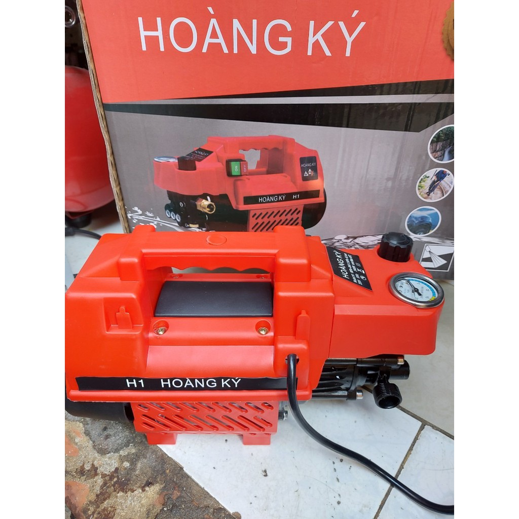 Máy rửa xe chỉnh áp Hoàng Ký H1 - công xuất 2400W - bảo hành 12 tháng - tặng bình bọt tuyết