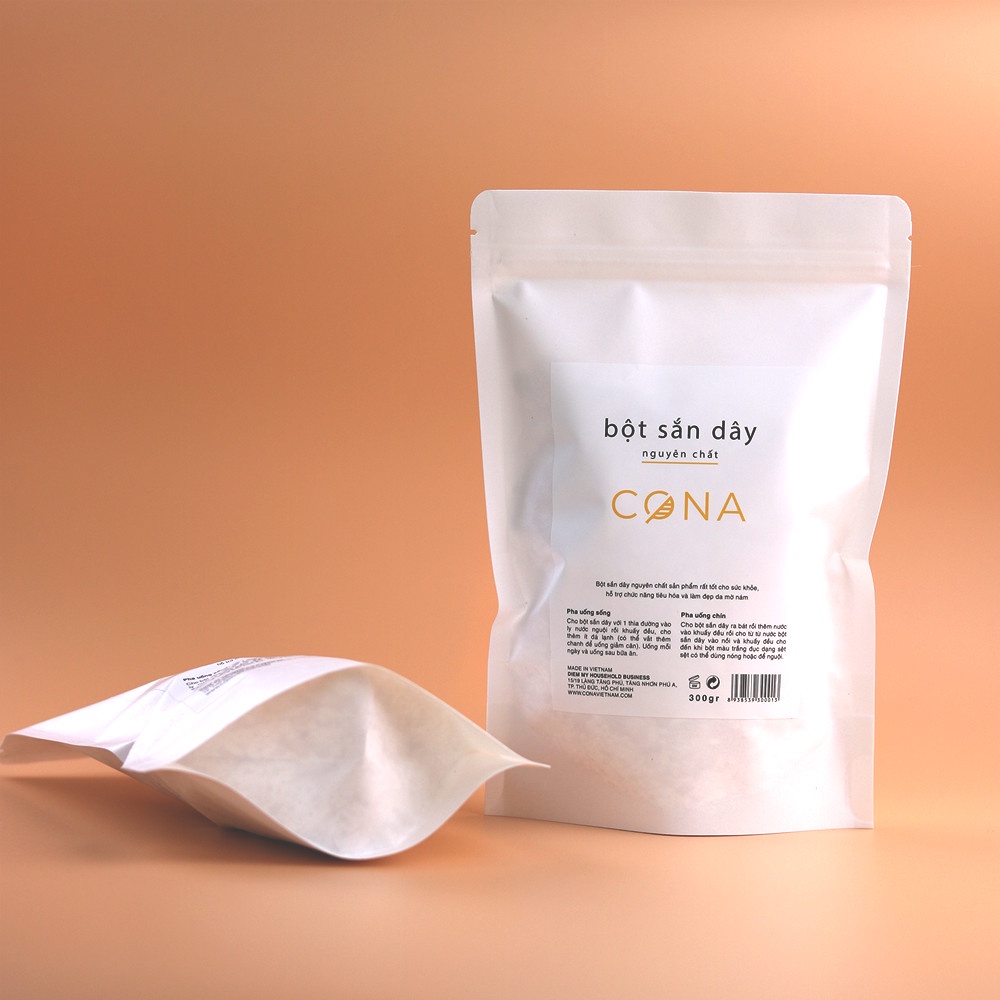 Bột sắn dây nguyên chất CONA 300g tốt cho sức khỏe, làm đẹp da, tăng kích thước vòng 1, không pha trộn