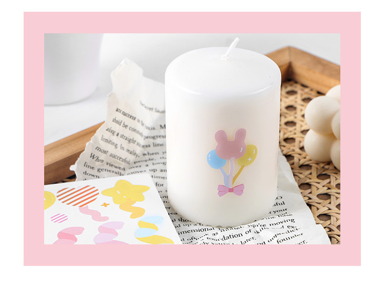 Miếng Dán Màu Sắc Cầu Vồng Trang Trí Nhật Ký/Sổ Tay DIY