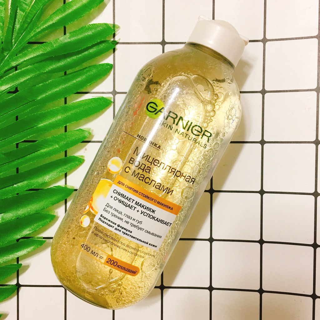 (400ml - Nga) NƯỚC TẨY TRANG GARNIER MẶT, MẮT, MÔI GARNIER MICELLAR BIPHASE | BigBuy360 - bigbuy360.vn