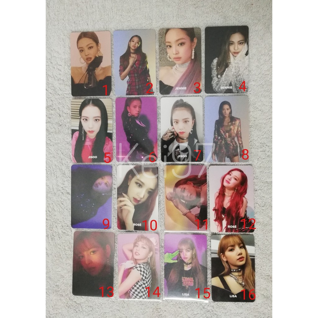 [#CHÍNH HÃNG] PHOTOCARD SQUARE UP BLACKPINK CÓ SẴN (BỘ ẢNH THẦN TƯỢNG)