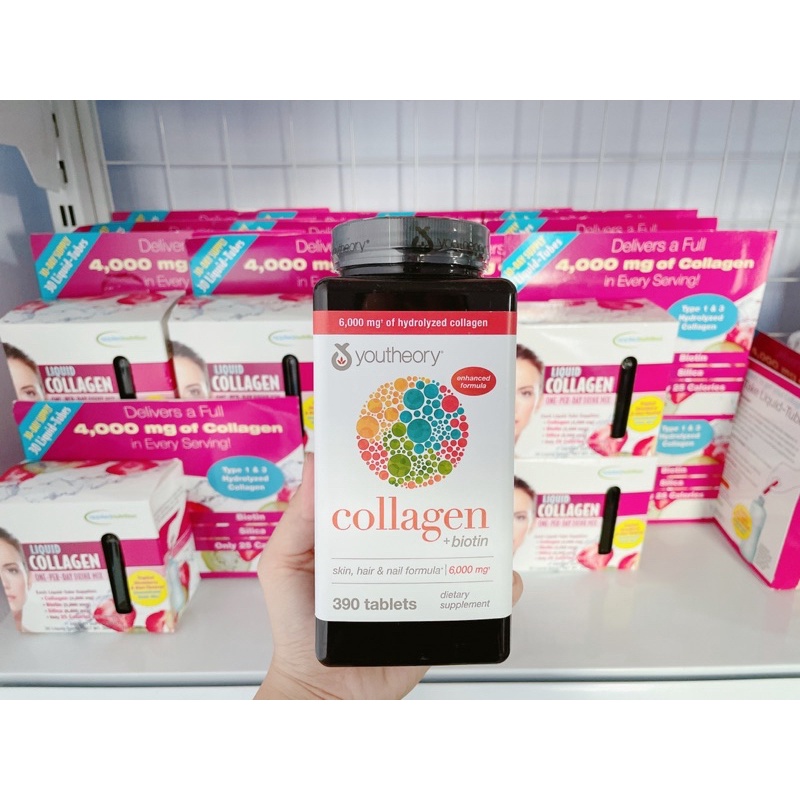 Viên uống đẹp da, chống lão hóa Collagen Youth 390 viên