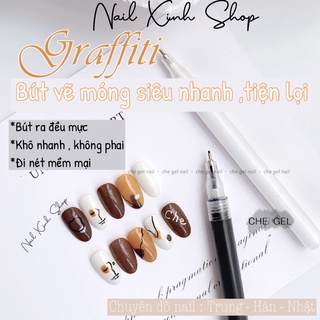 Bút mực vẽ móng tay nghê thuật DIY, bút vẽ trang trí móng nail chuyên nghiệp