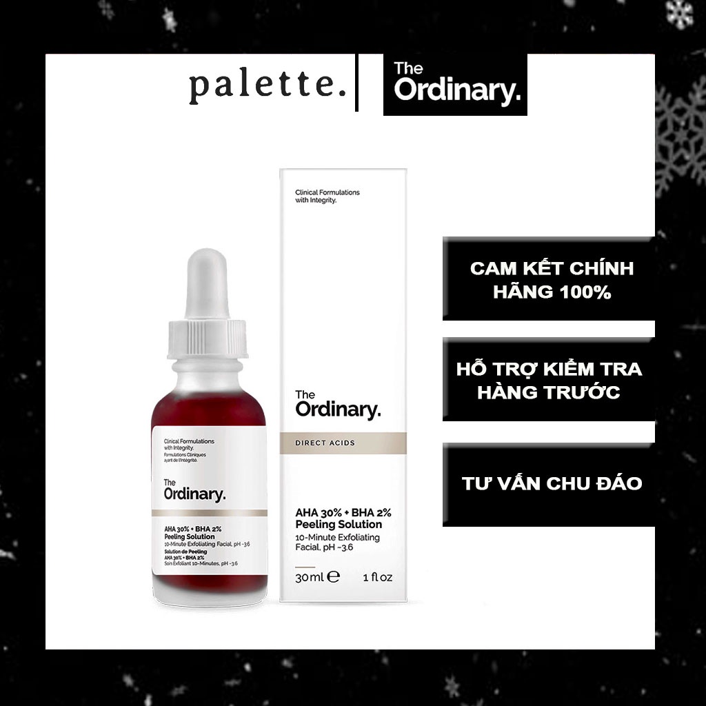 [Freeship + có bill] AHA 30% + BHA 2% Peeling Solution the Ordinary - Peeling The ordinary Canada