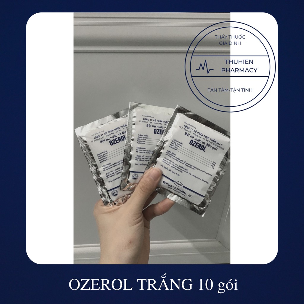 OZEROL trắng (Oresol trắng) - Bột bù nước và điện giải (10 gói)