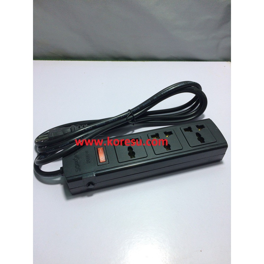 Ổ Cắm Chống Cháy SOPOKA 2200W,4 Lỗ, Dây Điện Dài 4,5m - 4K5