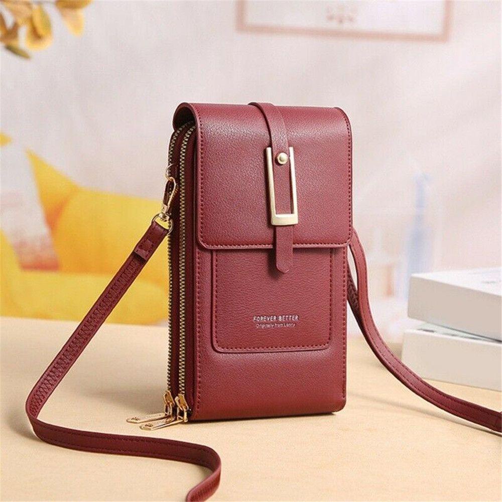 PINEVN Túi Da PU Đựng Điện Thoại Có Thể Chạm Màn Hình Cảm Ứng