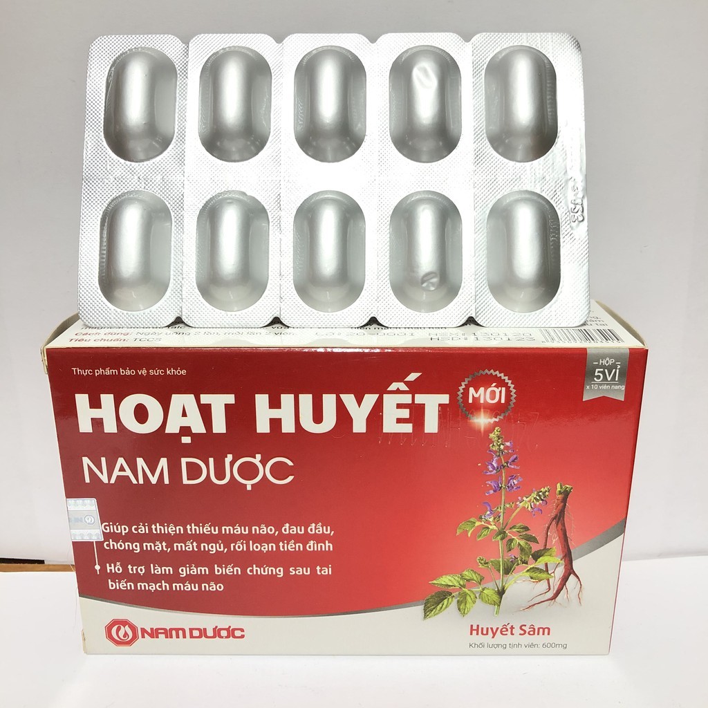 Hoạt huyết Nam Dược (hộp 50 viên) - cvspharmacy