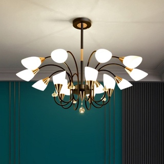 Đèn chùm, đèn chùm thả trần tay TUYLIP trang trí phòng khách, phòng ngủ, bàn ăn (Bảo hành 2 năm)