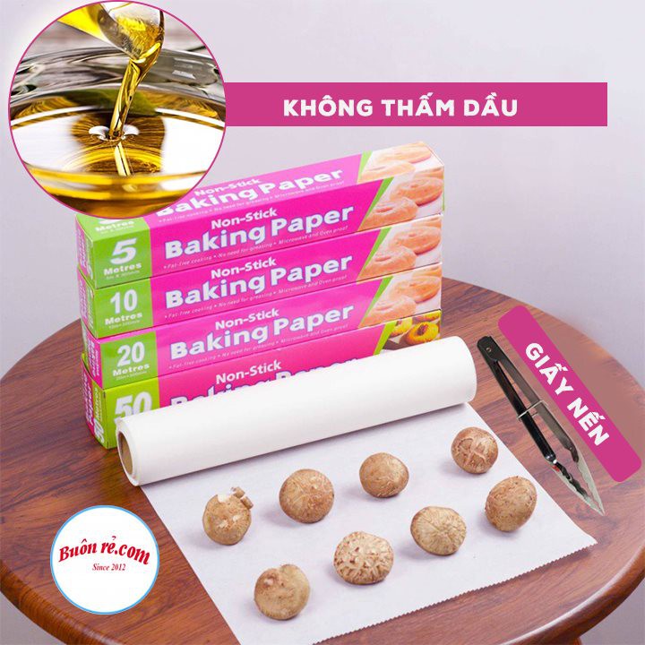 Set 100 tờ giấy nến các size đục lỗ dùng để nấu ăn, tiện lợi - Buôn rẻ 01050