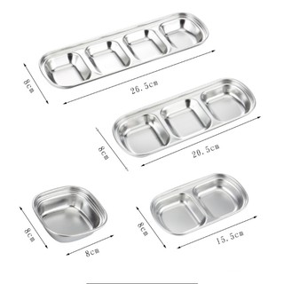 Khay Đựng Nước Chấm Nhiều Ngăn Inox Hàn Quốc