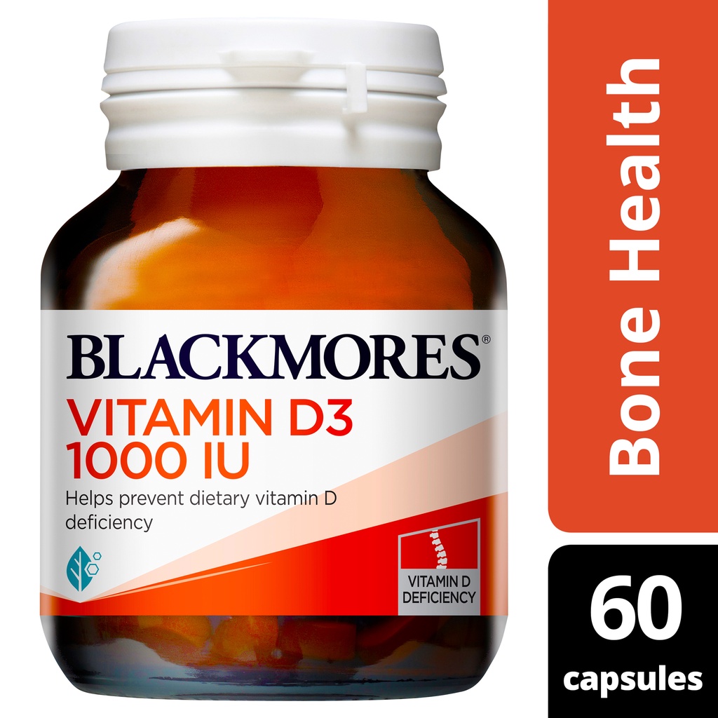 [ Hàng Chuẩn ÚC ] Blackmores Vitamin D3 1000IU - Viên uống vitamin D3 60 viên