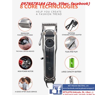 Tông đơ cắt tóc cao cấp KEMEI 1998 ( tặng cữ 1,5 + 4,5mm )