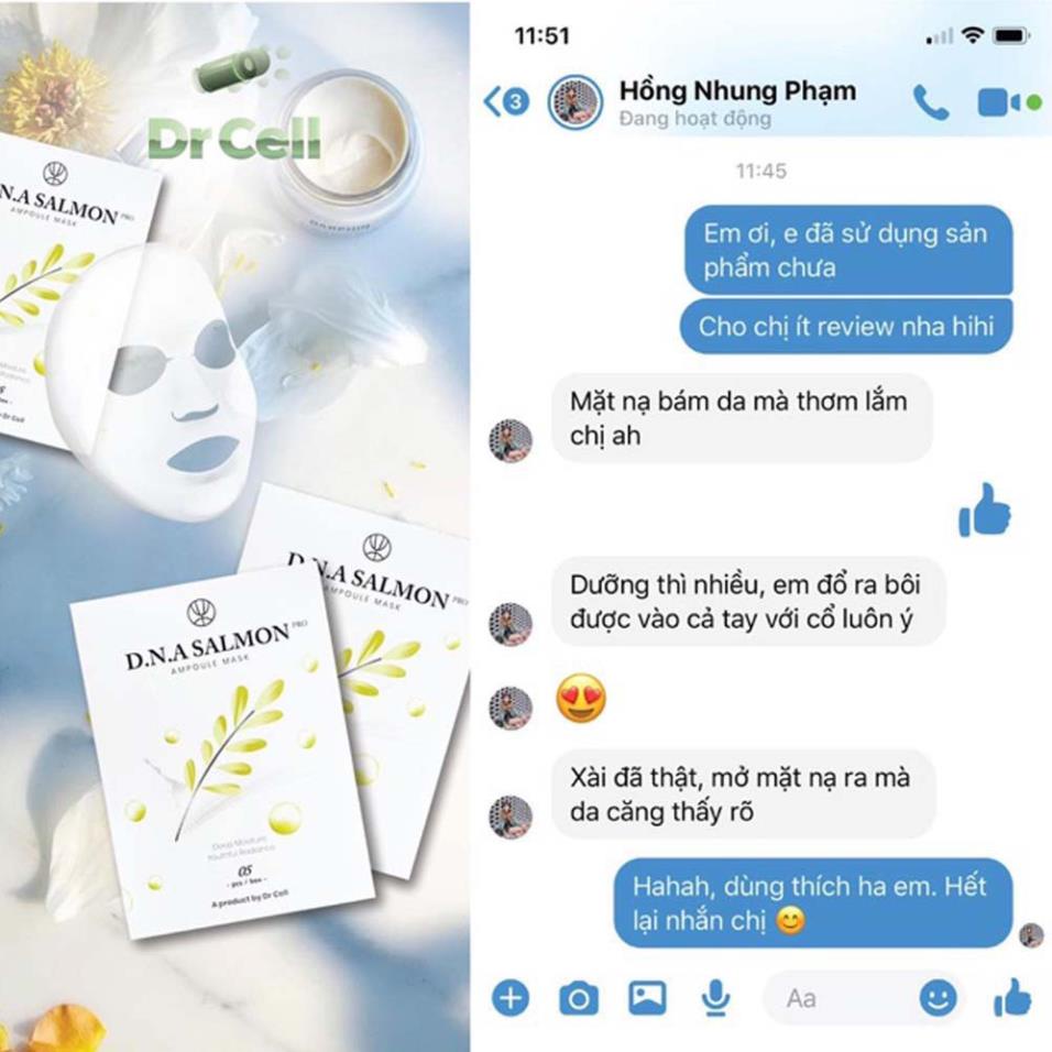 1 Mặt Nạ Dừa dưỡng trắng, dưỡng ẩm, giúp làn da của bạn trở nên trắng hồng, căng mịn D.N.A SALMON Dr Cell | BigBuy360 - bigbuy360.vn