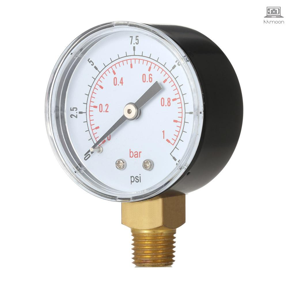Đồng Hồ Đo Áp Suất Nước 50mm 0~60psi 0~4bar 1 / 4 "Npt