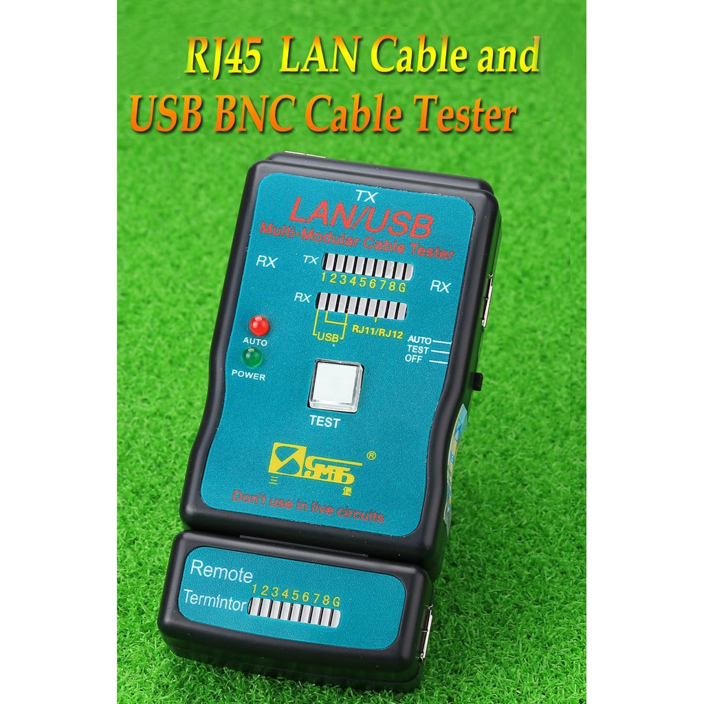 [Tặng pin] Hộp test cable mạng RJ45, cable USB 2 đầu, cable máy in cao cấp CT168