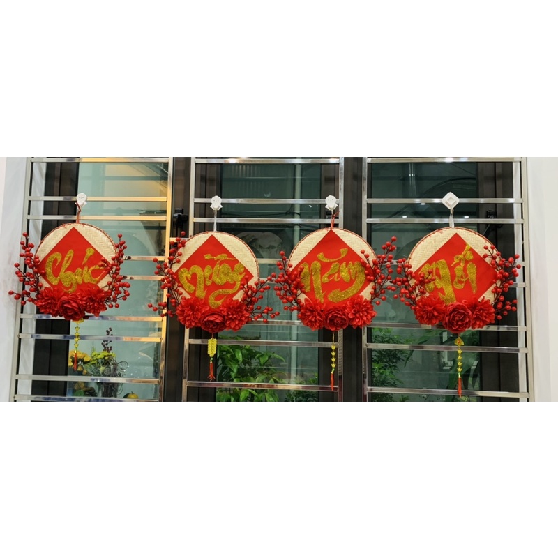 Mẹt hoa trang trí tết