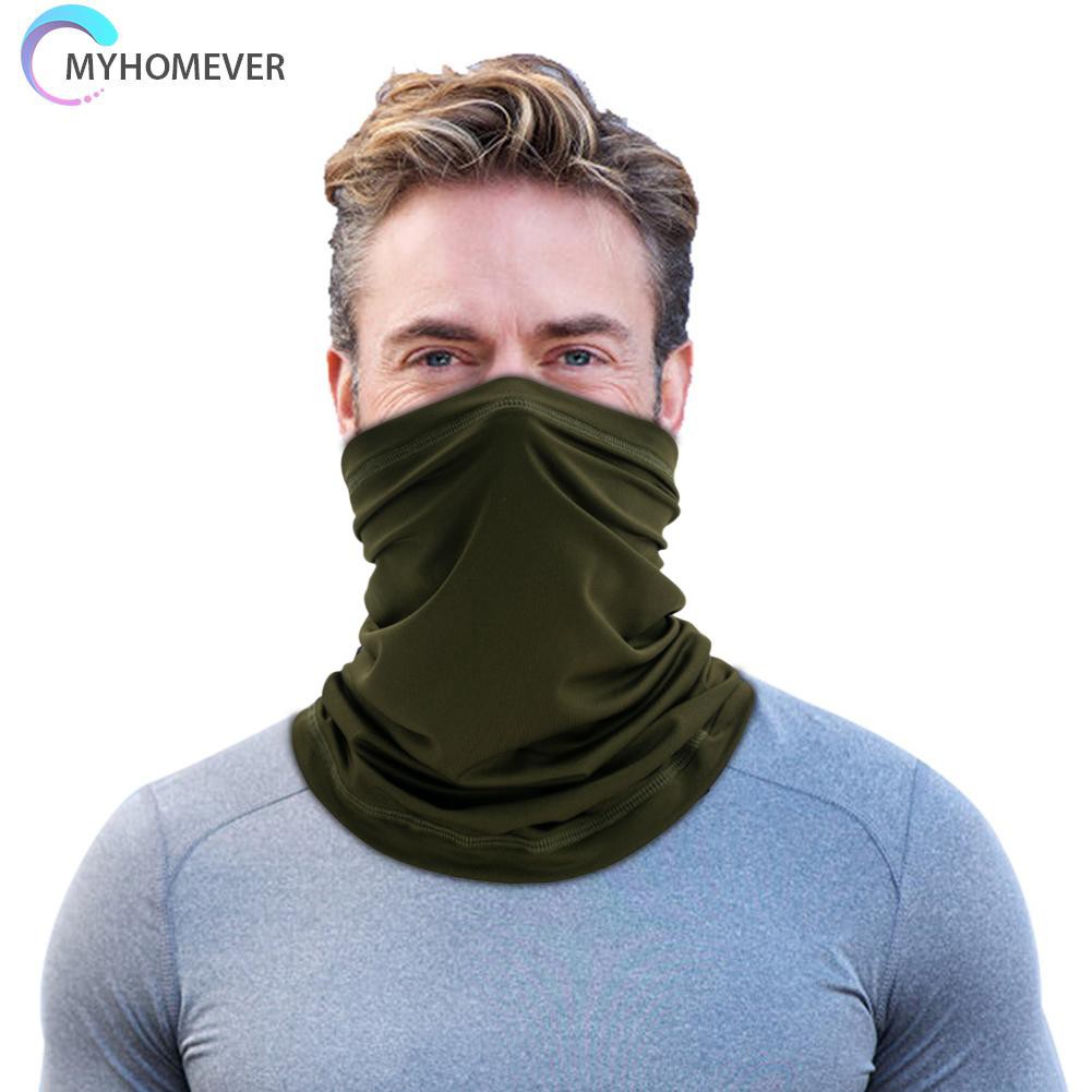 Khăn ống che mặt/cổ chống nắng màu trơn phù hợp cho hoạt động ngoài trời