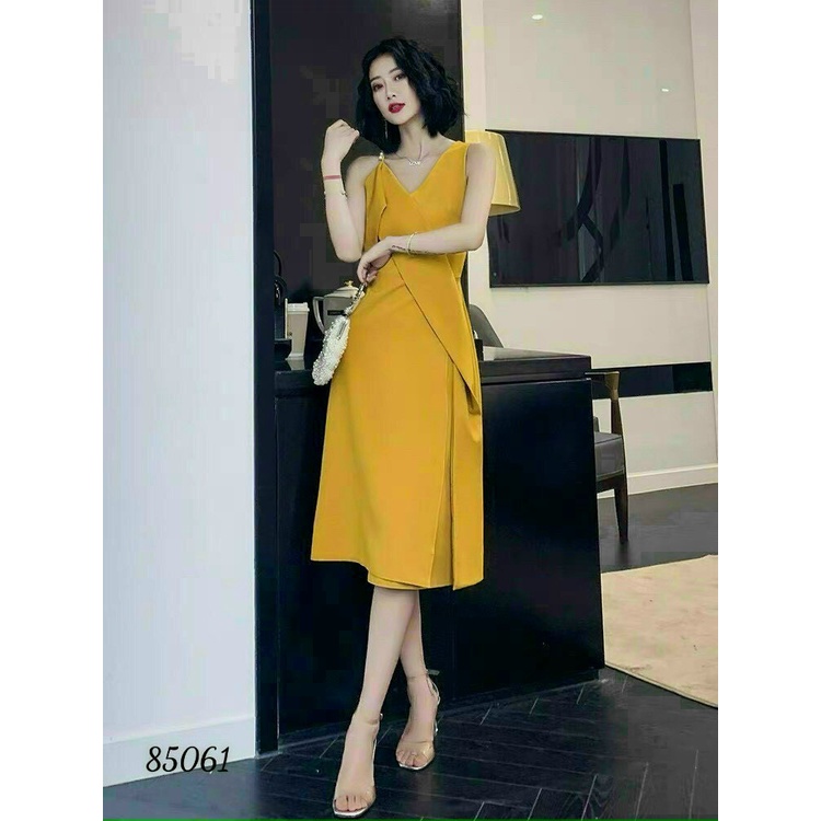 ĐẦM SUÔNG NỮ CHẤT COTTON LẠNH PHỐI VẠT CỰC HOT TINH TẾ