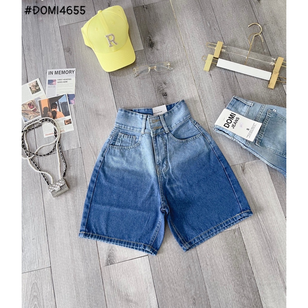 Quần short jean loang màu⚡️ MunMunStore⚡️ Quần ngố - lửng chuẩn phom ullzang ngố131