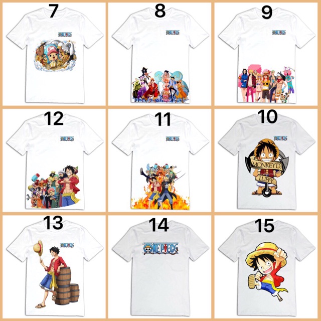 Áo thun anime one piece luffy zôz/ áo in hình one piece