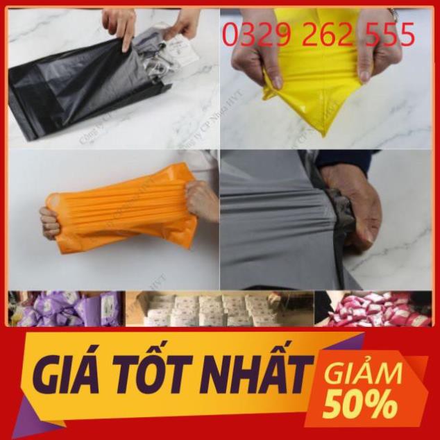 (~100 cái Túi dán miệng) size 17x30cm Túi nilon gói hàng niêm phong tự dính siêu dai