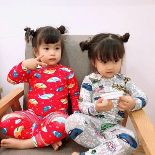 Combo 4 bộ thun borip thu đông cho bé
