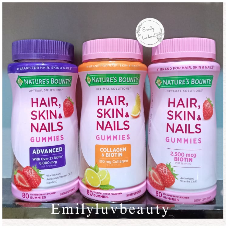 Kẹo dẻo đẹp tóc Nature’s Bounty Hair Skin & Nails Mỹ