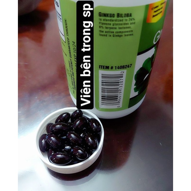 《Date 2026》Viên uống bổ não Ginkgo Biloba 120mg 340viên