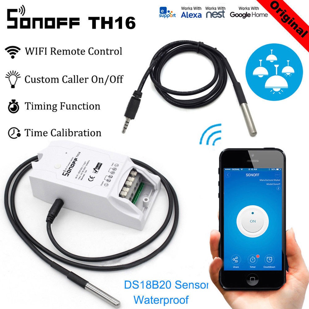 Thiết Bị Cảm Biến Độ Ẩm DS18 B20 Dùng Cho Sonoff