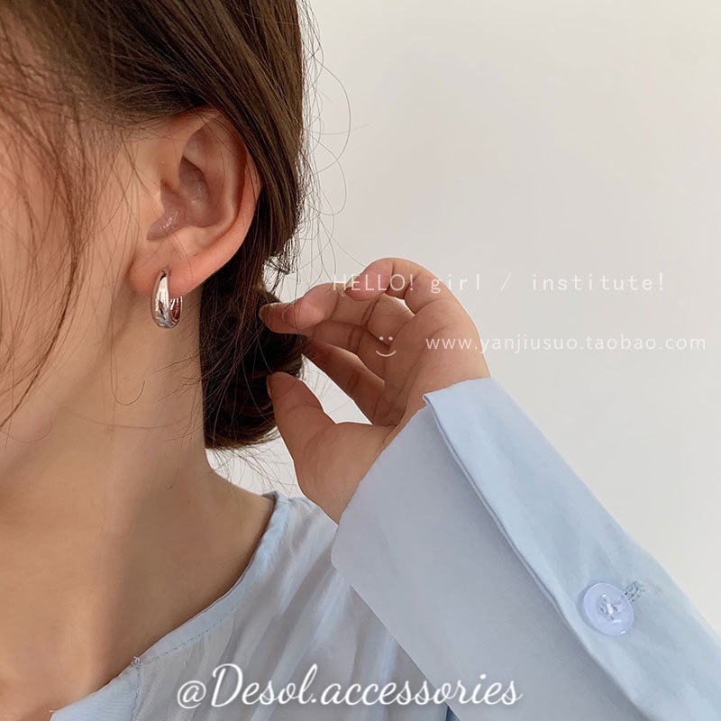 Khuyên tai, bông tai hình tròn phong cách Basic ER108 Desol.accessories