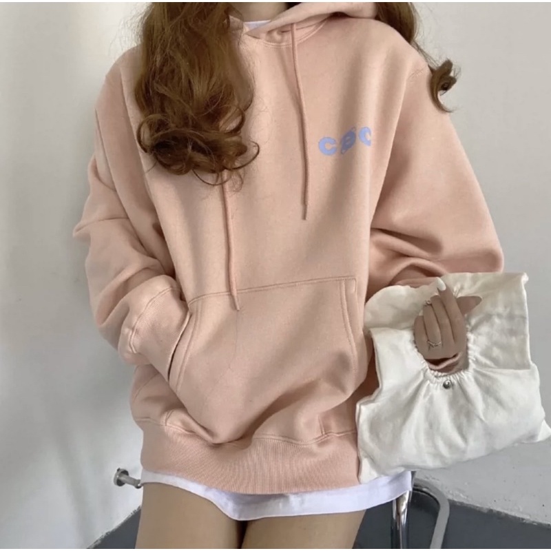 Áo Hoodie Tay Dài Nỉ Bông Unisex Chữ CEC