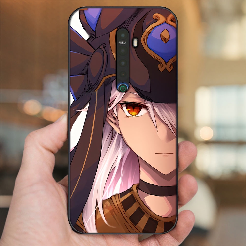 Ốp lưng Oppo Reno 2 viền đen in hình Cyno Genshin Impact