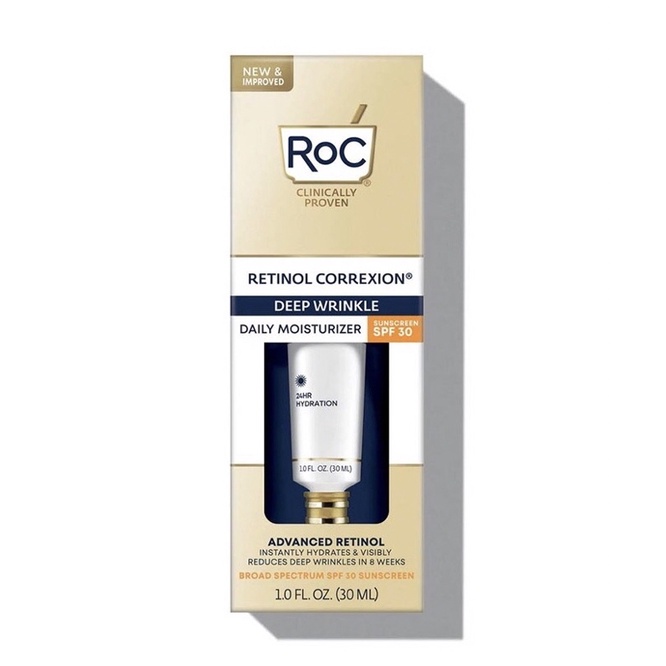 Kem xóa nếp nhăn RoC Retinol Correxion Deep Wrinkle Daily Moisturizer SPF 30