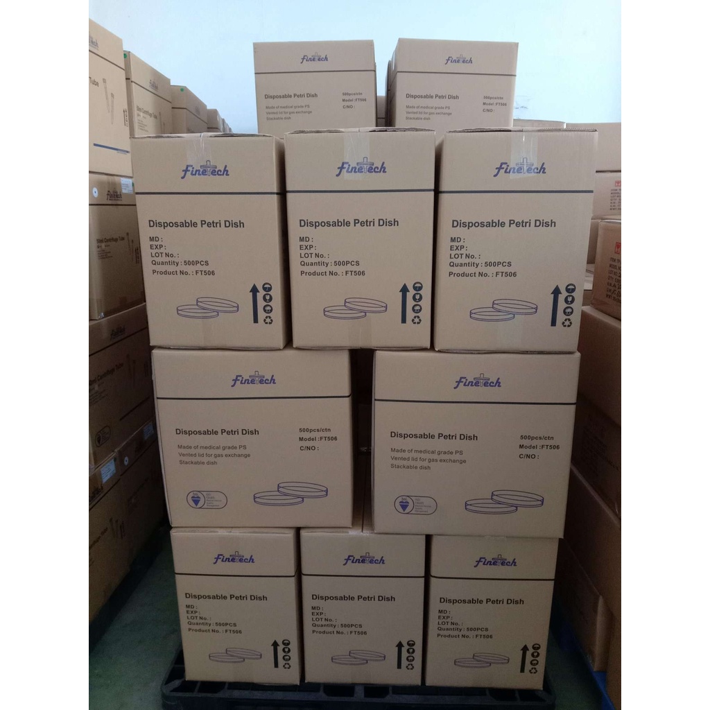 Đĩa petri nhựa tiệt trùng phi 90 Finetech