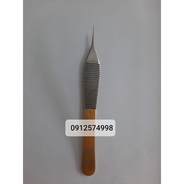 Nhíp Adson 12cm cán vàng có mấu siêu nhỏ -hàng cao cấp