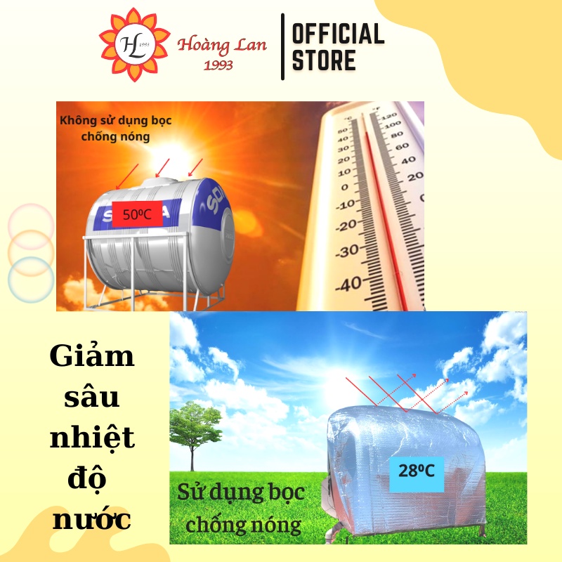 Bọc chống nóng téc nước, bồn nước