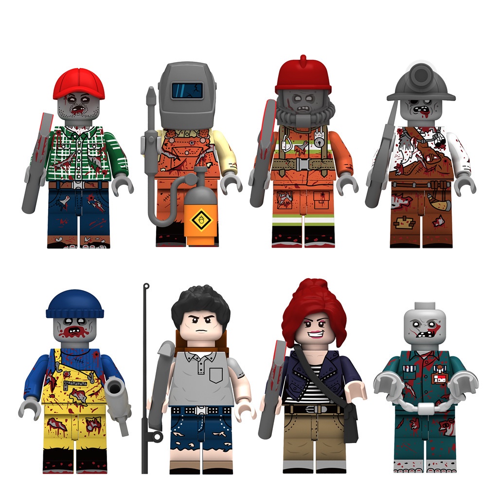 Bộ Đồ Chơi Lắp Ráp Mô Hình Zombie Cho Bé