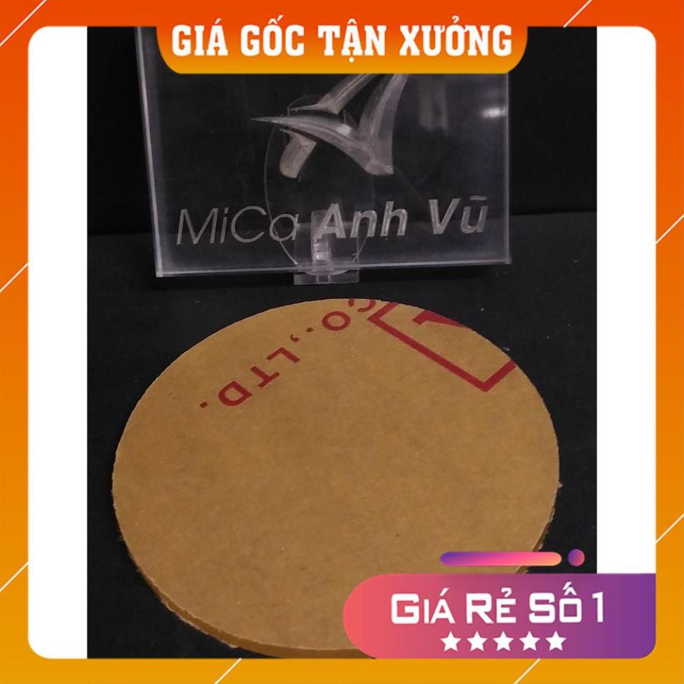 [Giá Gốc Tận Xưởng] Bộ 5 miếng mica tròn đường kính 10cm trong suốt