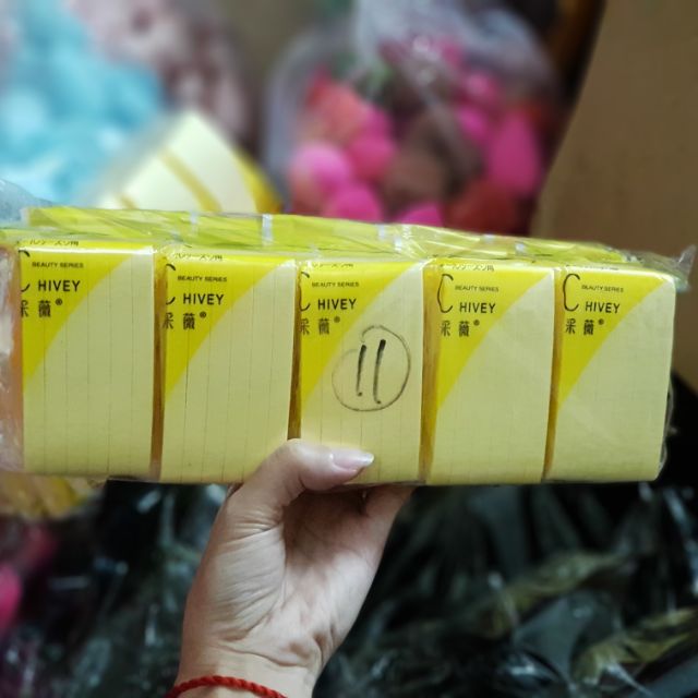 Bông nén rửa mặt Hivey 12 cái